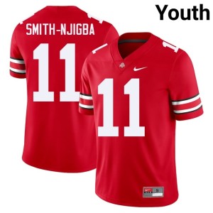 Scarlet The Buckeyes Jaxon Smith-Njigba Youth Stitched #11 College Football Jersey 981353-624