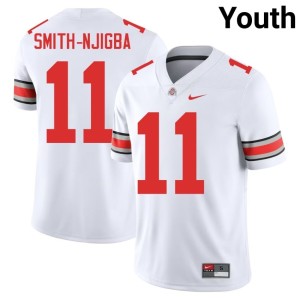 White #11 Jaxon Smith-Njigba Youth Go Bucks College Football Player Jersey 263531-228