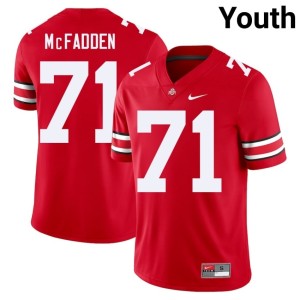 Scarlet #71 Jayvon McFadden College Football Youth The Buckeyes High School Jersey 895570-780