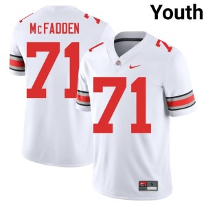 White Youth Buckeye Nation #71 Jayvon McFadden Player College Football Jersey 916772-730
