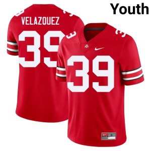 Scarlet Youth College Football #39 Joey Velazquez OSU Alumni Jersey 794854-504