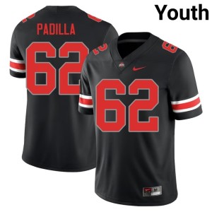 Blackout Joshua Padilla #62 Buckeye Nation College Football Youth 2025-26 Jersey 715673-161