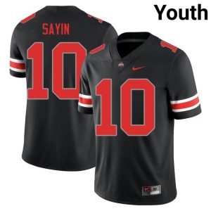 Blackout The Ohio State Youth Julian Sayin #10 College Football Alumni Jerseys 296193-319