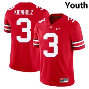 Scarlet The Ohio State #3 College Football Youth 2025-26 Lincoln Kienholz Jersey 809848-698