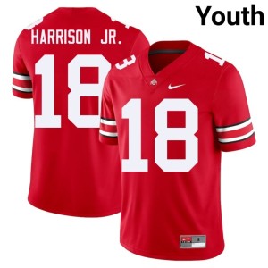 Scarlet Marvin Harrison Jr. Official College Football Ohio State Youth #18 Jersey 530680-697