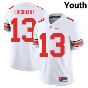 White Miles Lockhart The Ohio State #13 2025-26 Youth College Football Jerseys 800669-304