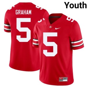Scarlet The Buckeyes Mylan Graham College Football Youth Replica #5 Jerseys 509523-565
