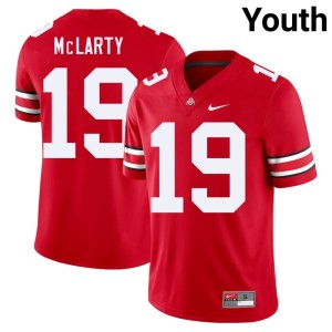 Scarlet Youth Ohio State 2025 Nick McLarty College Football #19 Jerseys 877906-284
