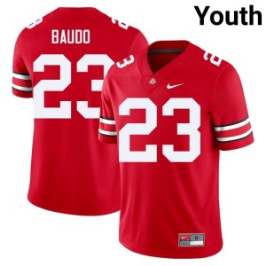 Scarlet The Ohio State Nolan Baudo Stitched College Football Youth #23 Jersey 586759-170