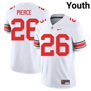 White OSU Buckeyes Alumni Youth Payton Pierce College Football #26 Jersey 472367-632