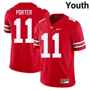 Scarlet Youth #11 College Football NCAA Quincy Porter Buckeye Nation Jersey 668891-681