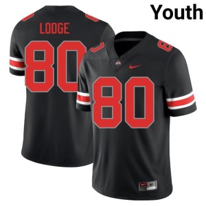 Blackout Youth #80 Shawn Lodge Ohio State Buckeyes 2025 College Football Jerseys 484221-456