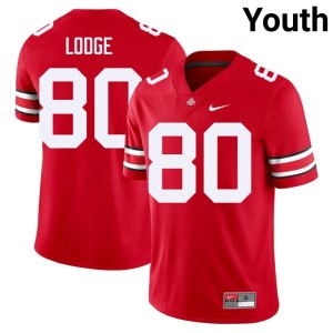Scarlet Youth College Football #80 Shawn Lodge OSU Buckeyes High School Jersey 678368-434