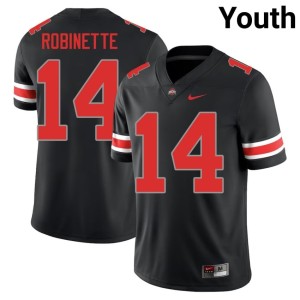 Blackout Youth Trey Robinette College Football #14 University The Ohio State Jersey 501721-453