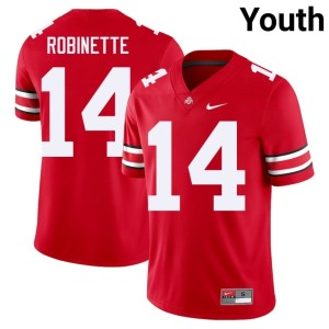 Scarlet Ohio State #14 Embroidery Youth College Football Trey Robinette Jerseys 460029-673
