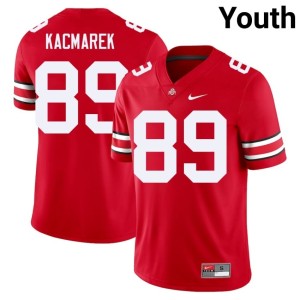 Scarlet College Football Youth #89 Will Kacmarek University Ohio State Buckeyes Jersey 388605-864