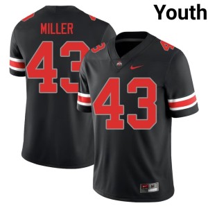 Blackout #43 College Football Amar'e Miller Ohio State Youth Official Jersey 693612-119