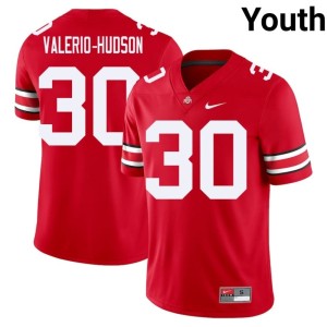 Scarlet Player Amari Valerio-Hudson OSU Youth College Football #30 Jerseys 968685-965