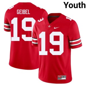 Scarlet 2025 College Football #19 Youth Brady Geibel OSU Buckeyes Jersey 483445-889