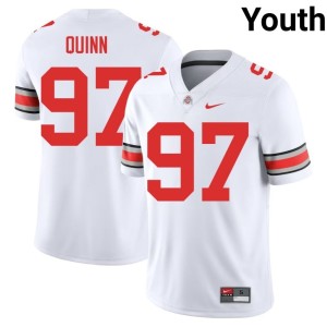 White The Ohio State College Football Official #97 Dre Quinn Youth Jerseys 438787-187