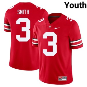 Scarlet #3 Youth College Football James Smith Go Bucks Official Jersey 420403-931