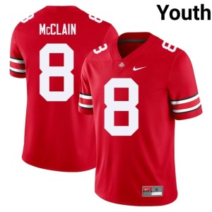 Scarlet The Fighting Buckeyes College Football Replica #8 Jaylen McClain Youth Jerseys 992537-988