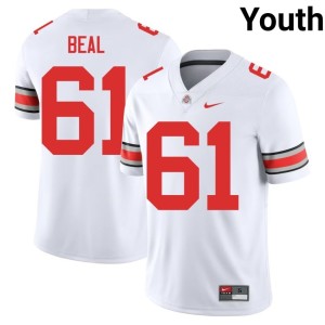 White Ohio State Buckeyes Youth Landon Beal College Football Alumni #61 Jersey 589510-491