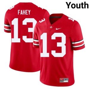 Scarlet University Ohio State College Football #13 Youth Luke Fahey Jerseys 836408-240