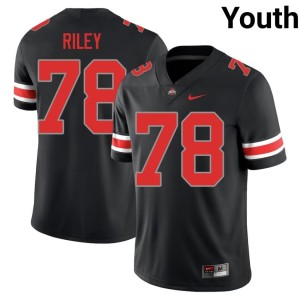Blackout College Football Max Riley Youth Official #78 Ohio State Jersey 146663-301