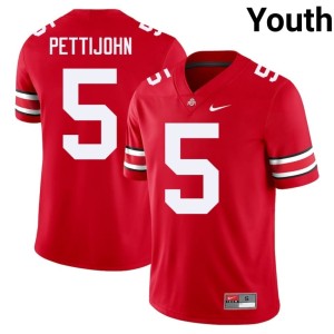 Scarlet #5 Player College Football Riley Pettijohn Youth OSU Buckeyes Jersey 954110-608